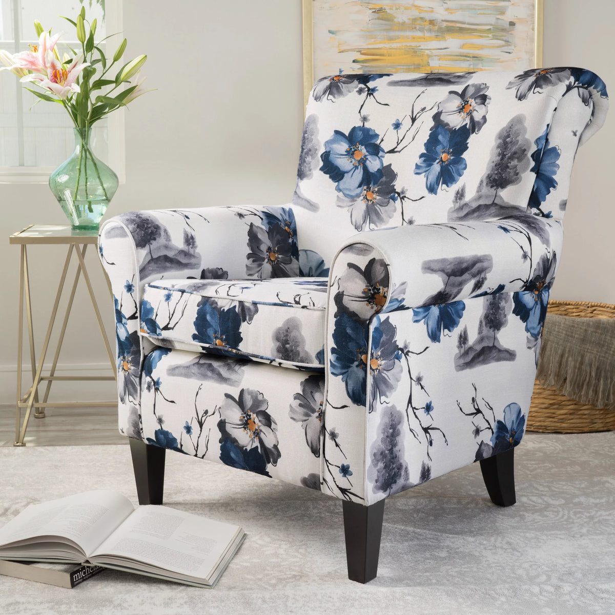 Multi-color Fabric Club Chair O43245