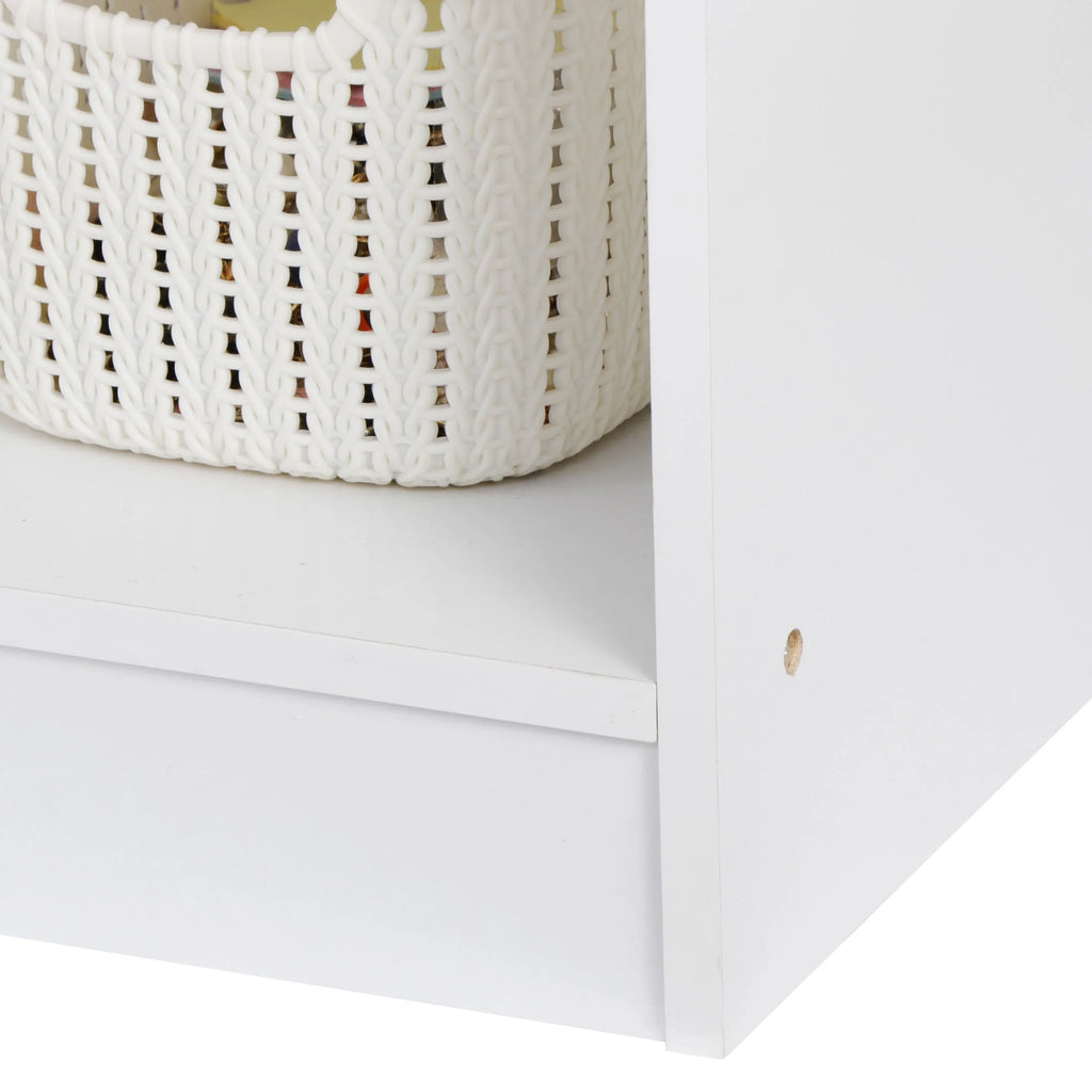 6 Cube Storage Organizer with 3 Fabric Bins V685