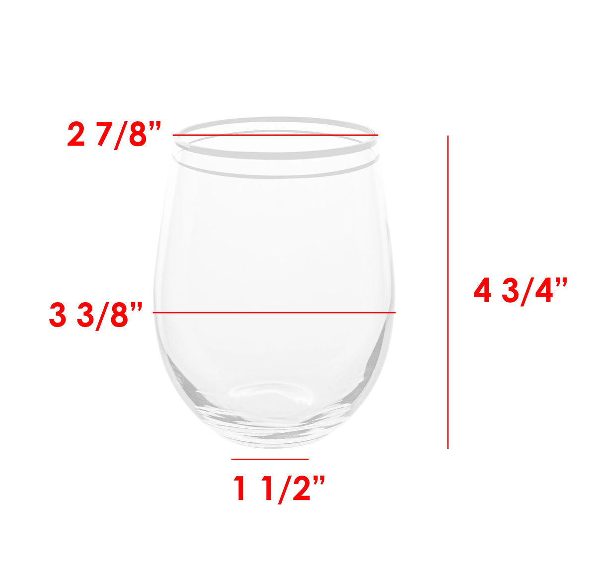 Stemless Wine Glass Set Of 4 A4521