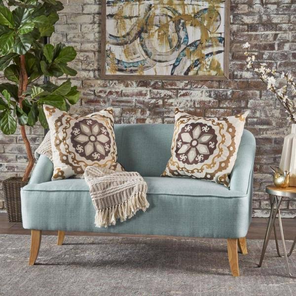 Blue Loveseat B6604