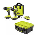 18V Cordless 2-Tool Combo Kit with Drill/Driver, Impact Driver, 1.5 Ah Batteries & Charger Q74822