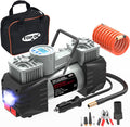 Dual Cylinder 12V DC 100PSI Portable Air Compressor Tire Inflator U5776