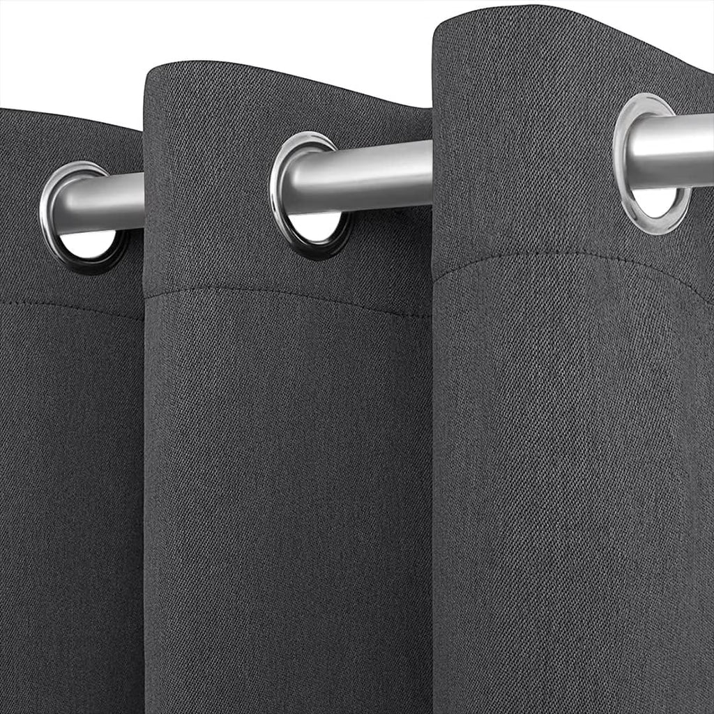Grey 52x84 inch Grommet Blackout Curtains G697