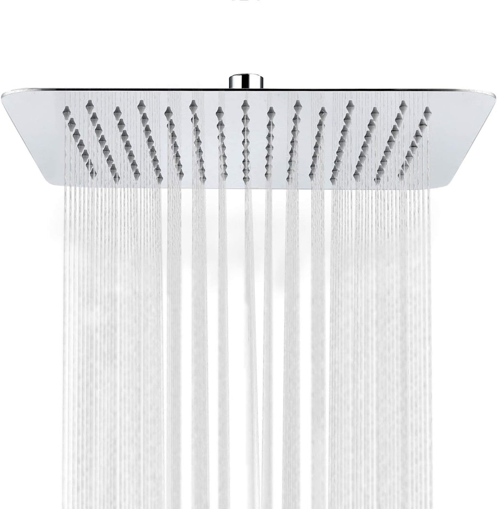16 Inch Square Stainless Steel Shower Head 2.5 Gpm Pack of 2 K82381
