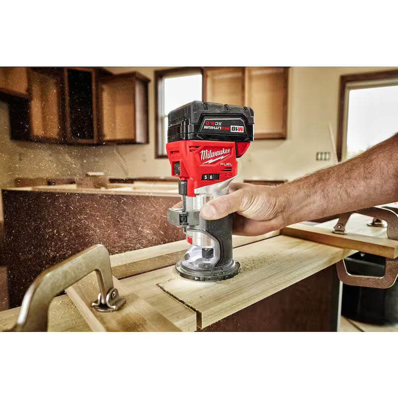 18V Lithium-Ion Cordless Brushless Oscillating Multi-Tool and Compact Router and Jigsaw 3-Tool J476