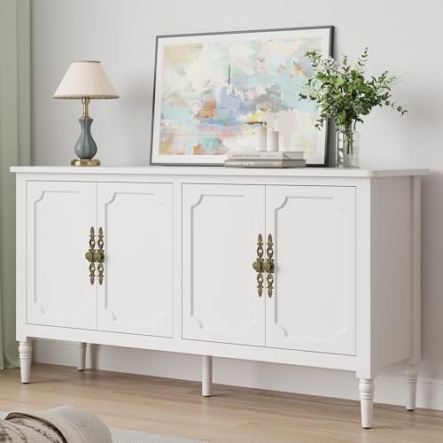 Black 4 Door Wood Console Cabinet J22428
