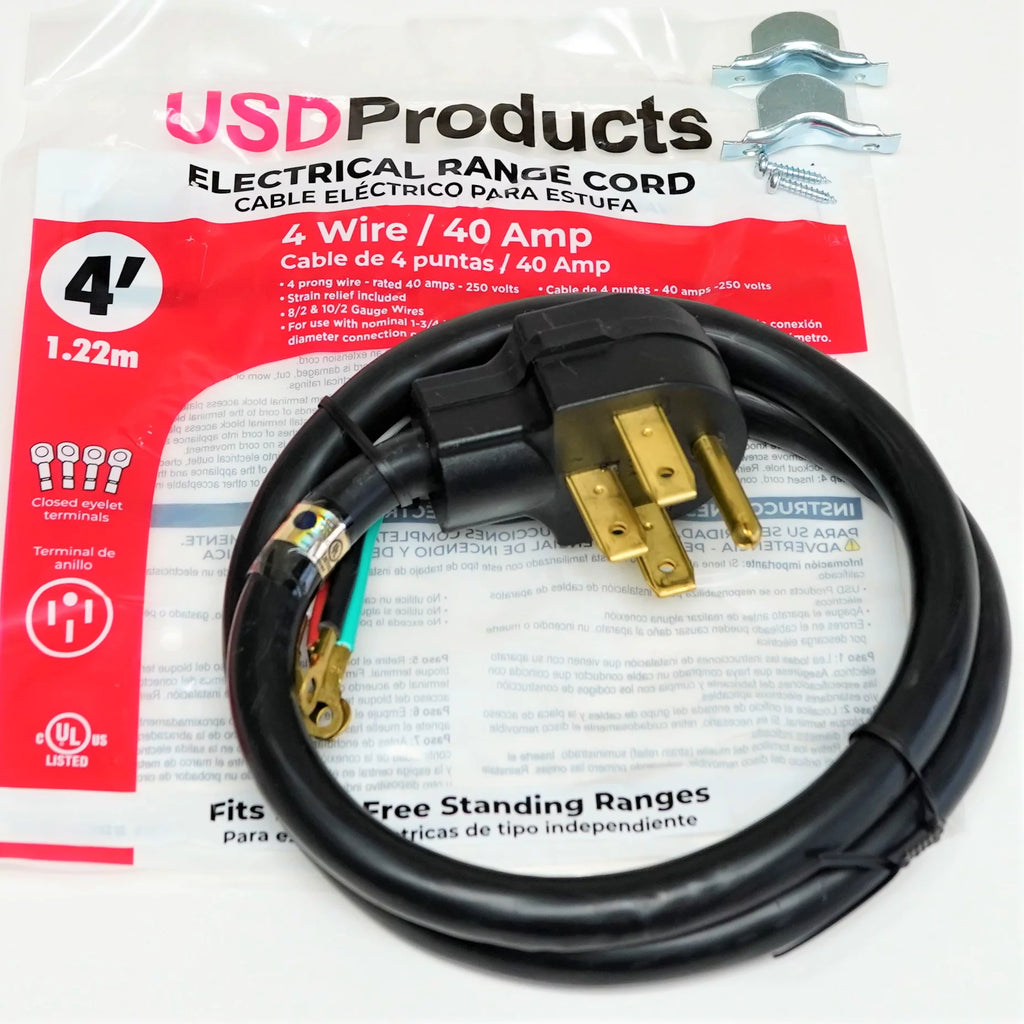 Electric Range Oven Power Cord 4 Prong 40 Amp X32641