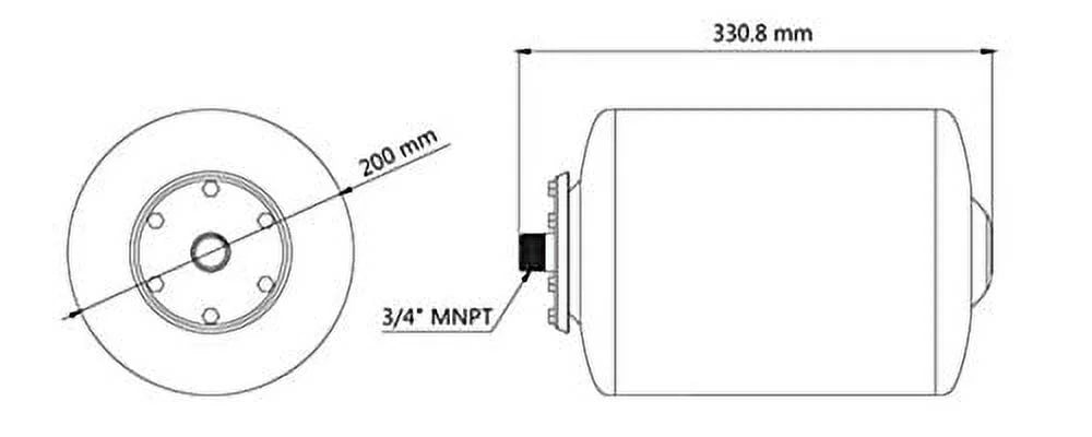 2 Gallon Pre-Pressurized Accumulator Tank H98885
