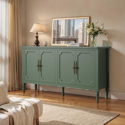 Black 4 Door Wood Console Cabinet J22428