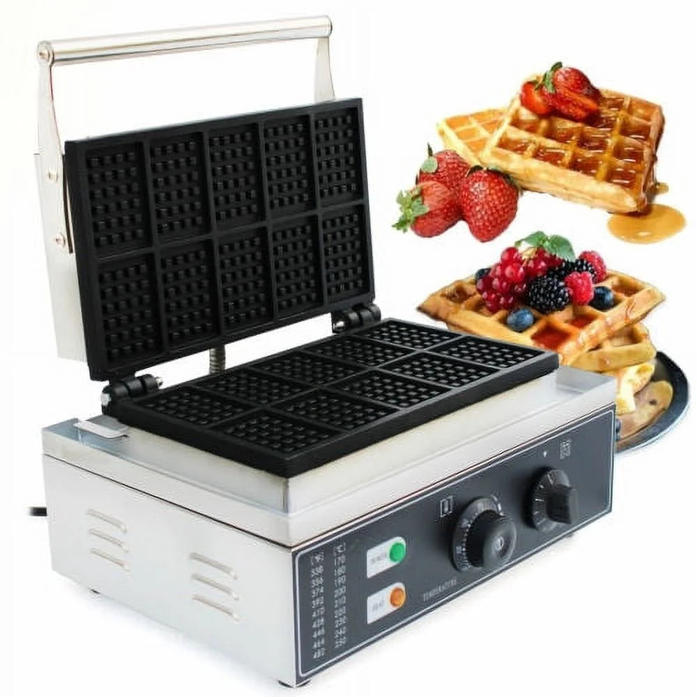 10 Slice Stainless Steel Nonstick Waffle Maker M31334