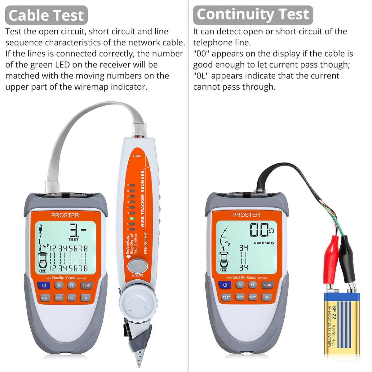 LCD Network Cable Tester Y3971