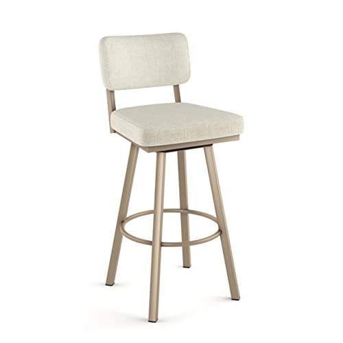 Shiny Charcoal Grey PVC Swivel Bar Stool V746