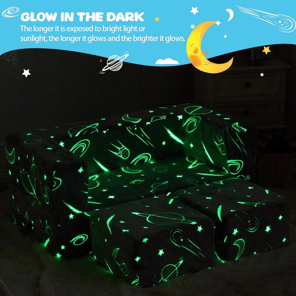 Glow in The Dark 3 in 1 Kids Sofa B20808