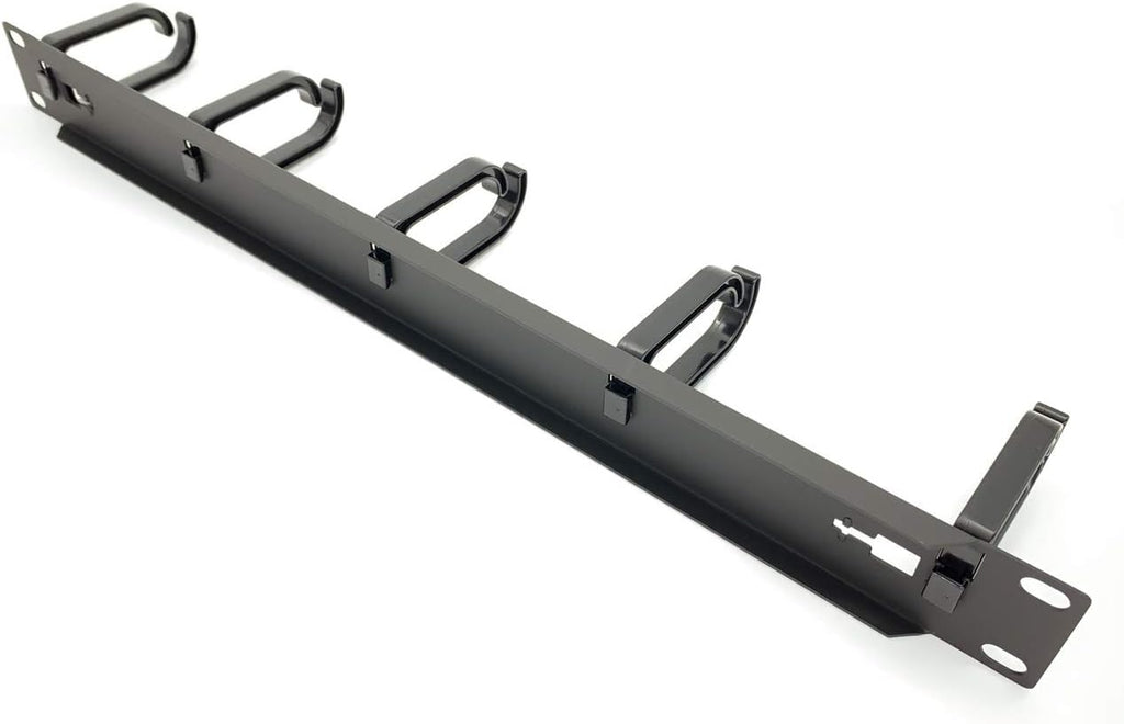 5 Pack 1U Cable Management Panel with D-Ring Hooks P397