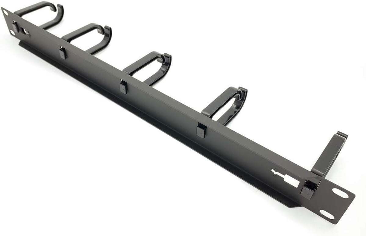 5 Pack 1U Cable Management Panel with D-Ring Hooks P397