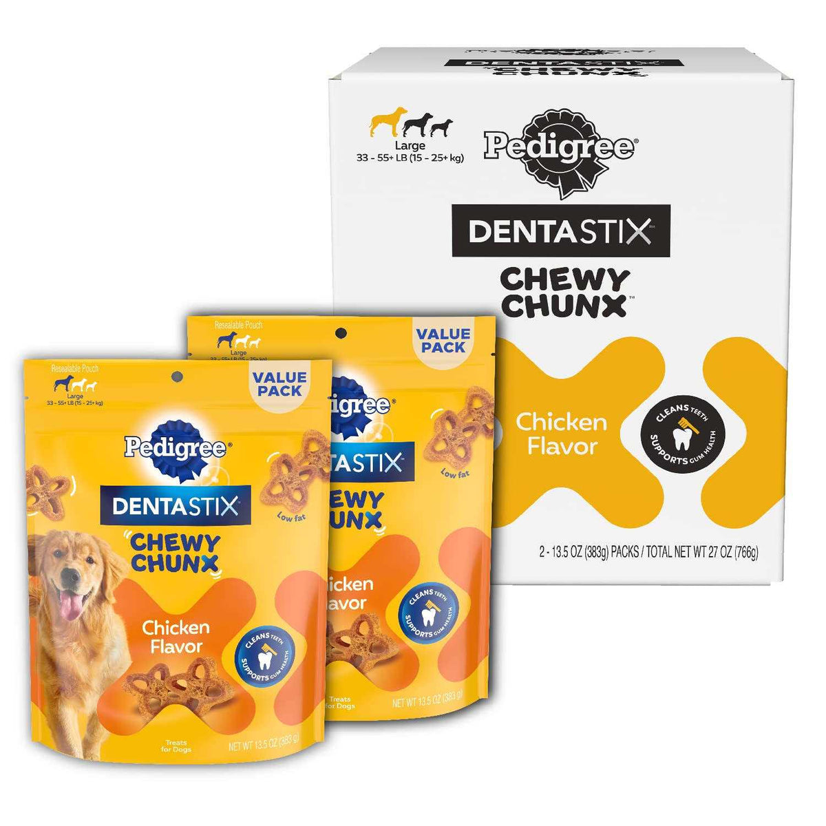 Chicken Flavour Chewy Chunx 68g Q5489
