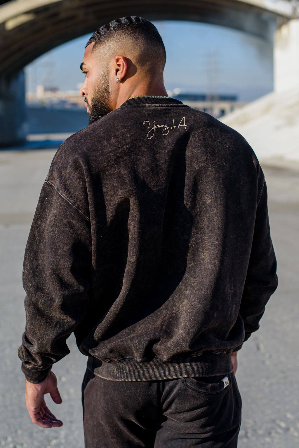 Oversized Crewnecks Sand Wash L2218