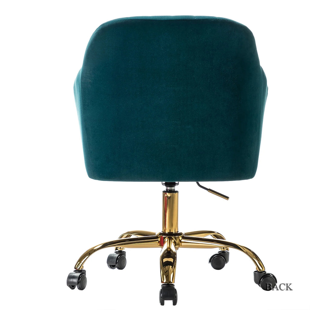 Green Velvet Adjustable Swivel Task Chair Y255928