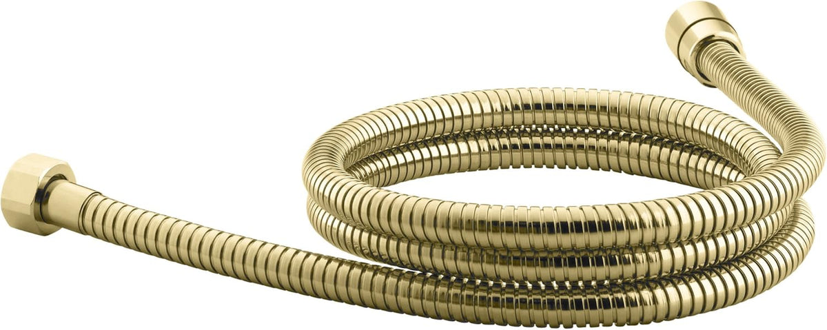 Polished Brass 60-Inch Metal Shower Hose F534