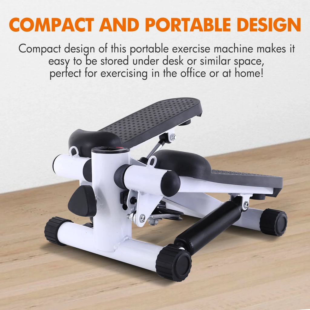 White Stair Stepper with Resistance Bands K957