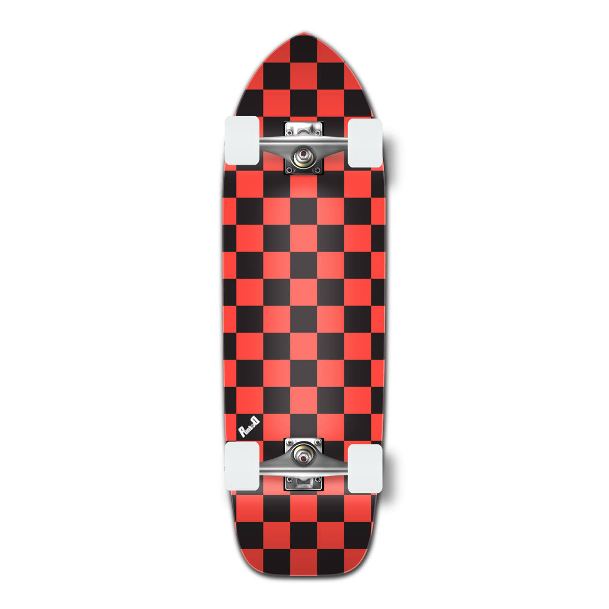 Checker Orange Longboard B5891