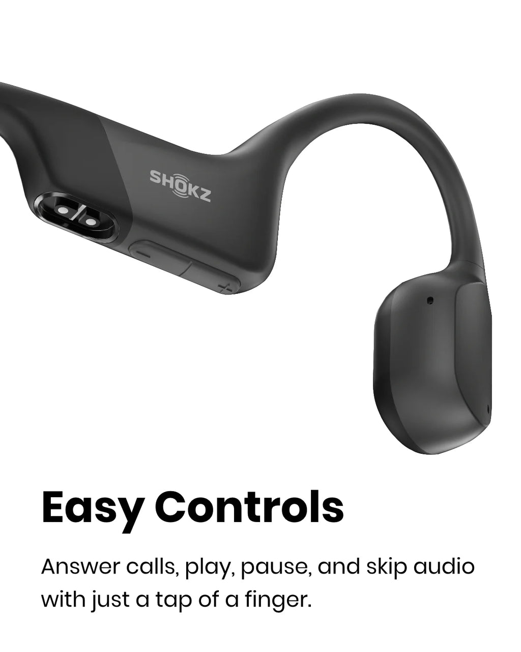Black Bone Conduction Waterproof Bluetooth Headphones A1998