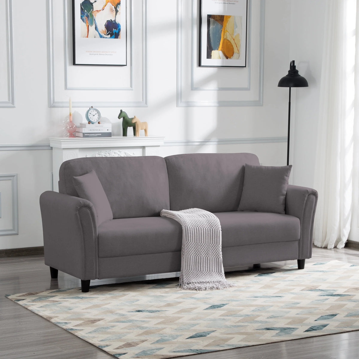 Dark Gray Sofa Couch A880