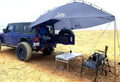 Teardrop Awning for SUV RVing, Car Camping, Trailer and Overlanding Light Weight Truck Canopy Durable Tear Resistant Tarp with 2 Sandbag C136250