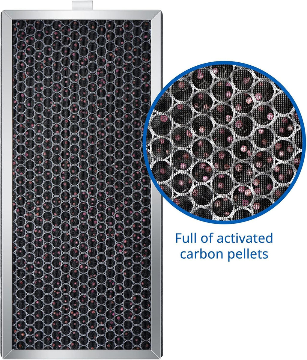 2 Pack H13 True HEPA Replacement Filter with Activated Carbon Filter G4570