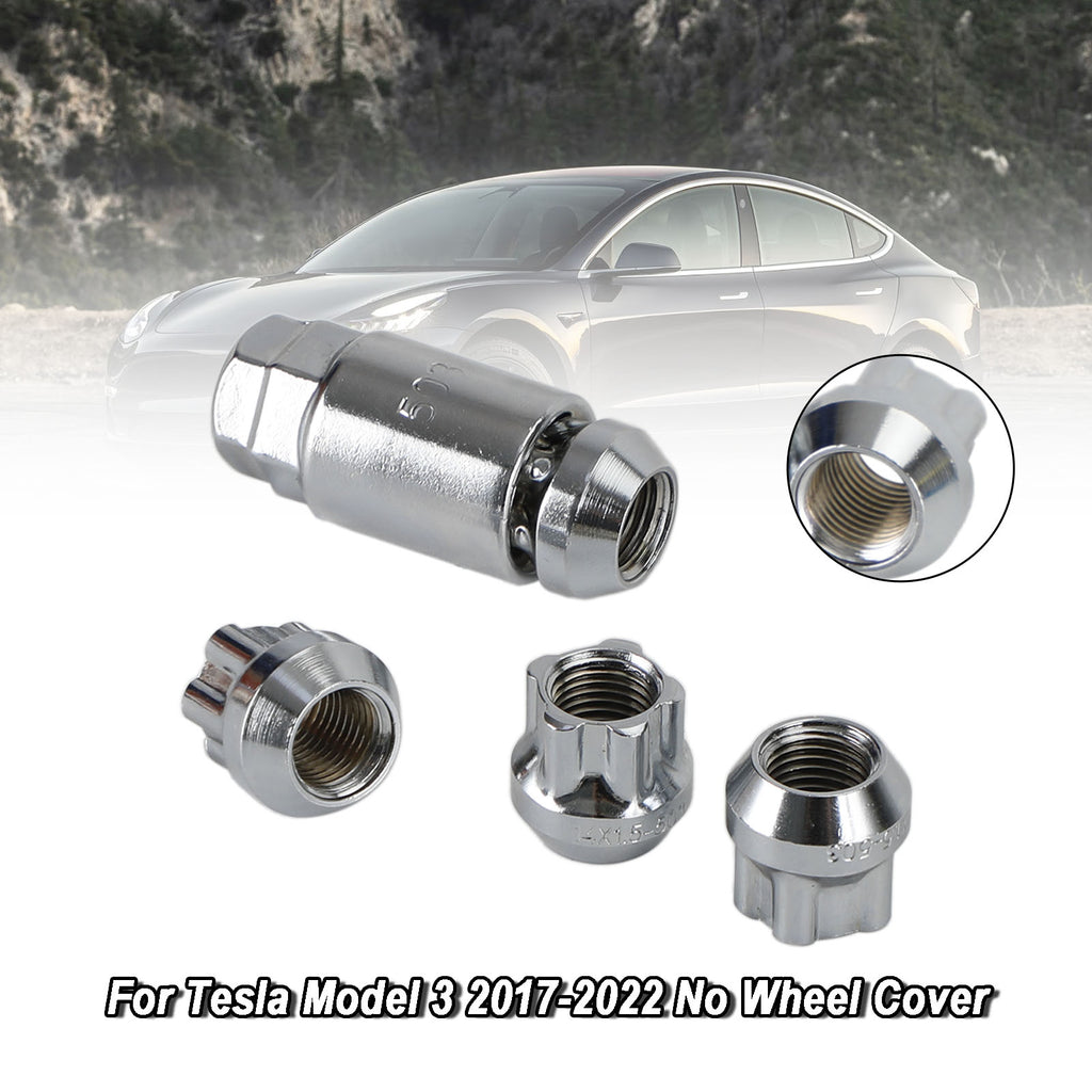4PCS Chrome Wheel Lock Lug Nut M14x1.5 K76145