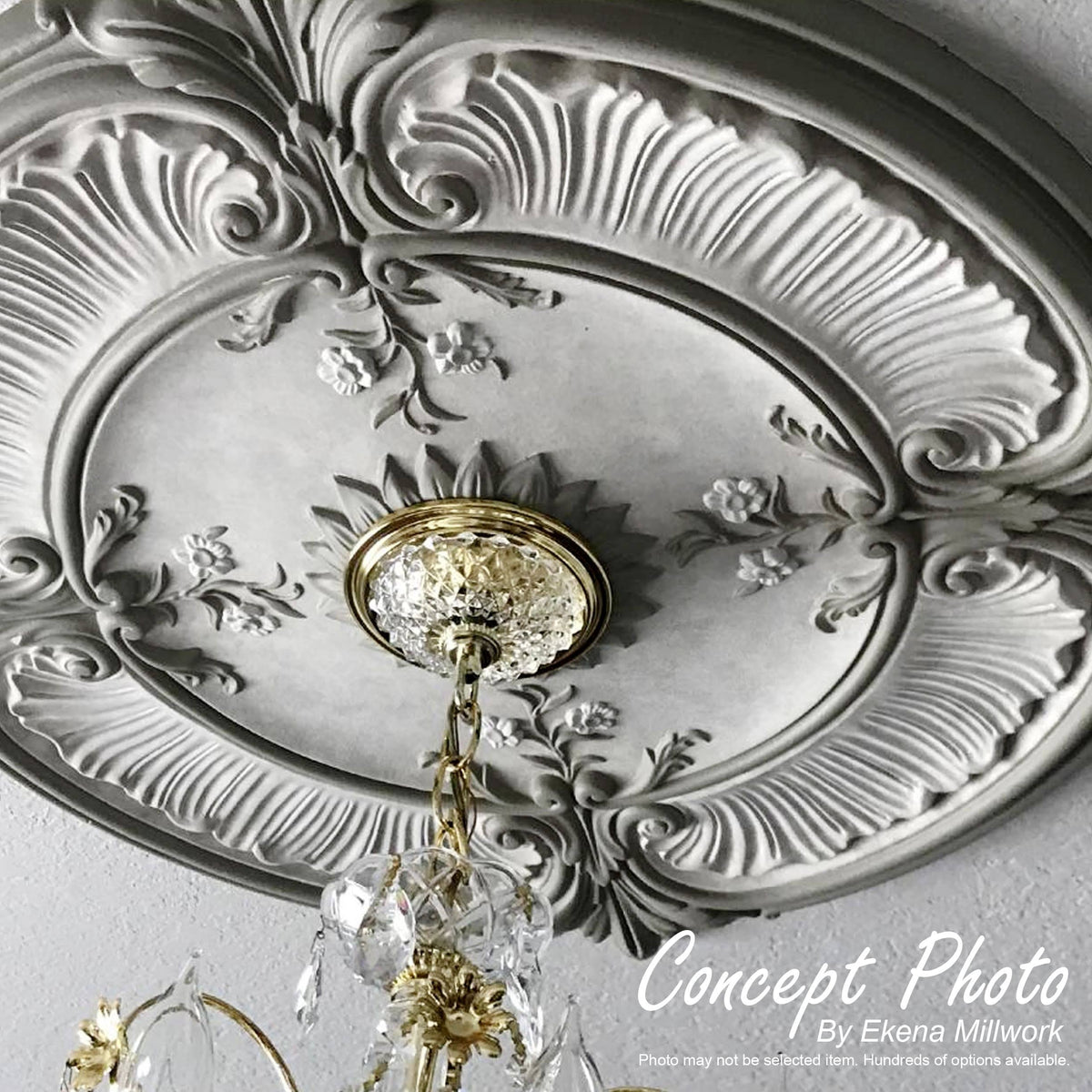 Hand-Painted Ceiling Medallion E750930