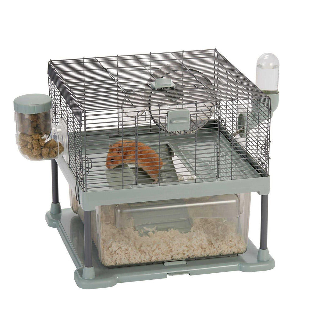 Small Pet Habitat with Wheel and Water Bottle E39754