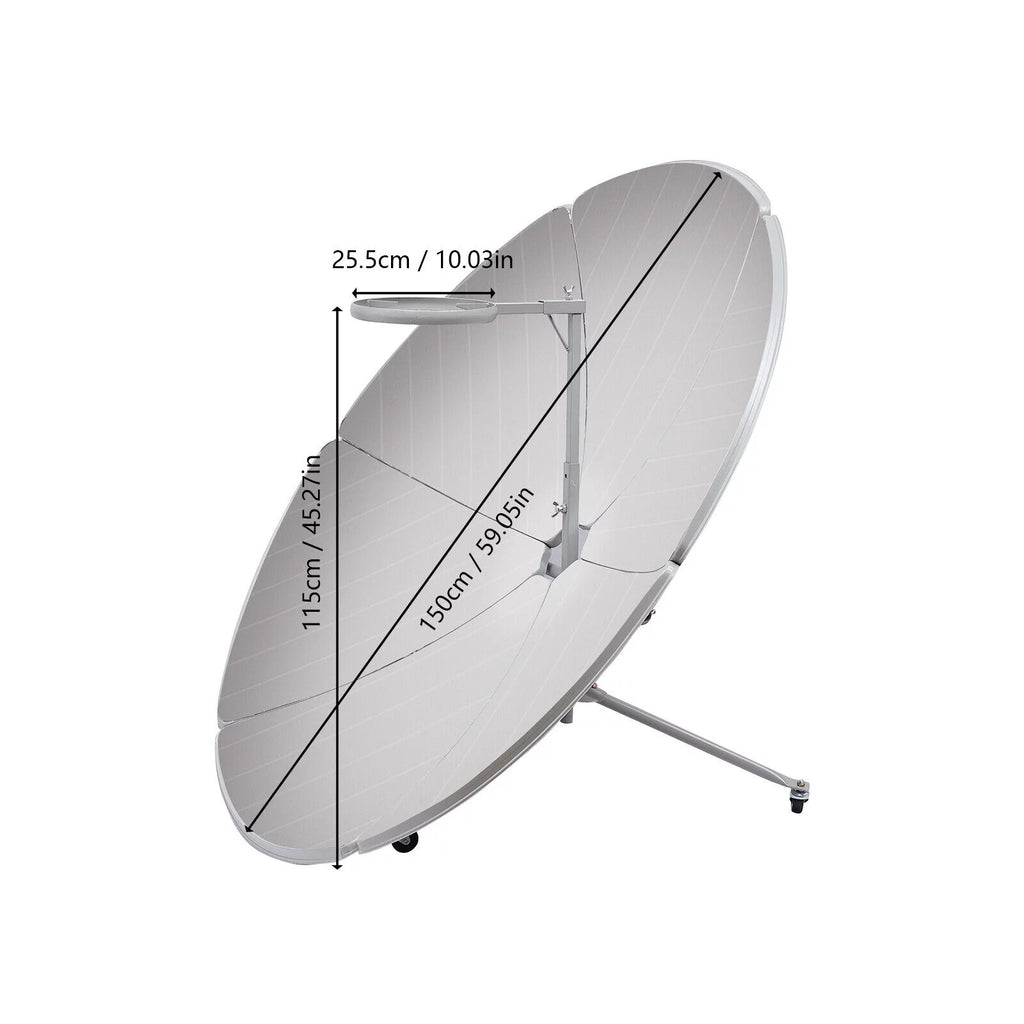 Portable Solar Cooker 150cm Dia 800-1000°C Y6979