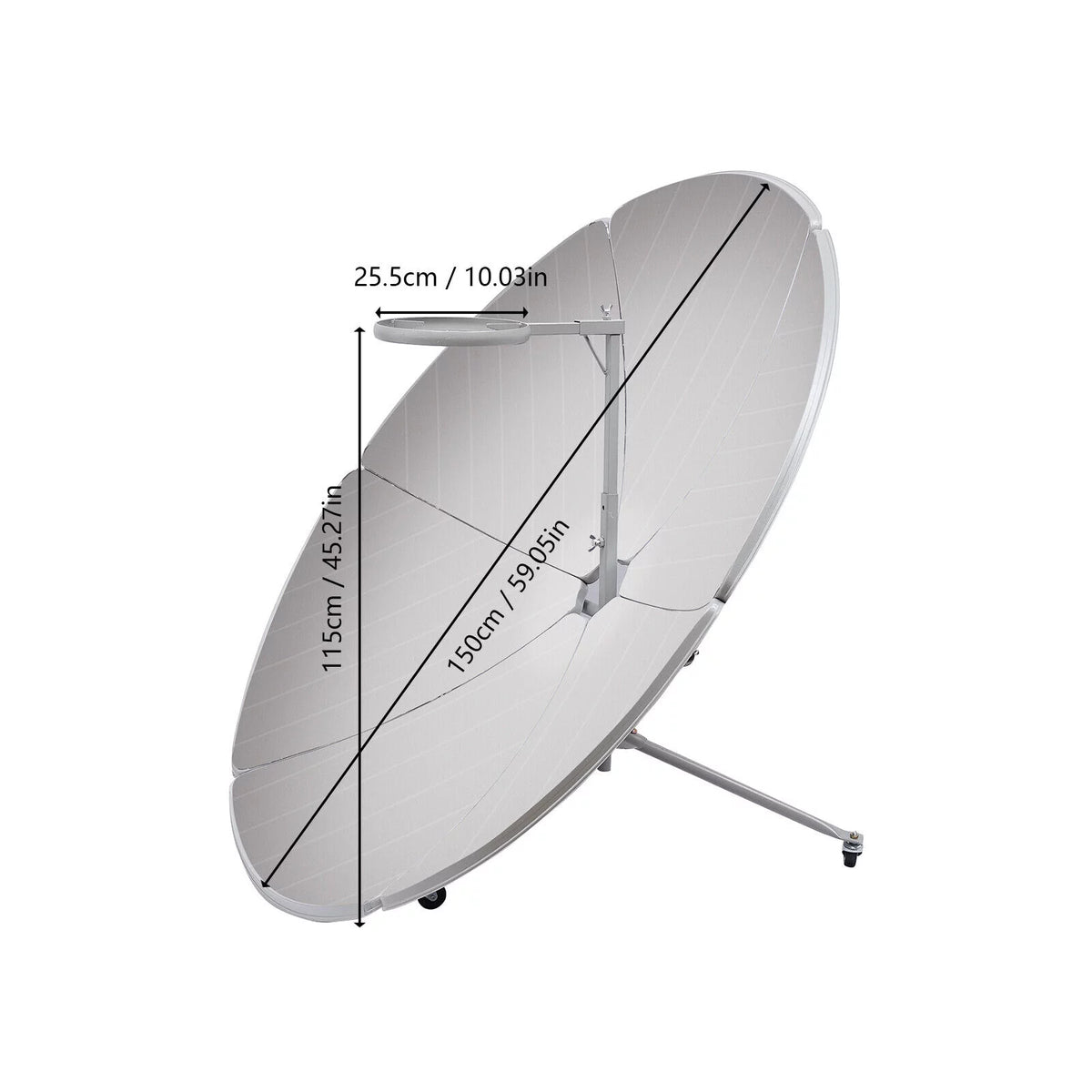 Portable Solar Cooker 150cm Dia 800-1000°C Y6979