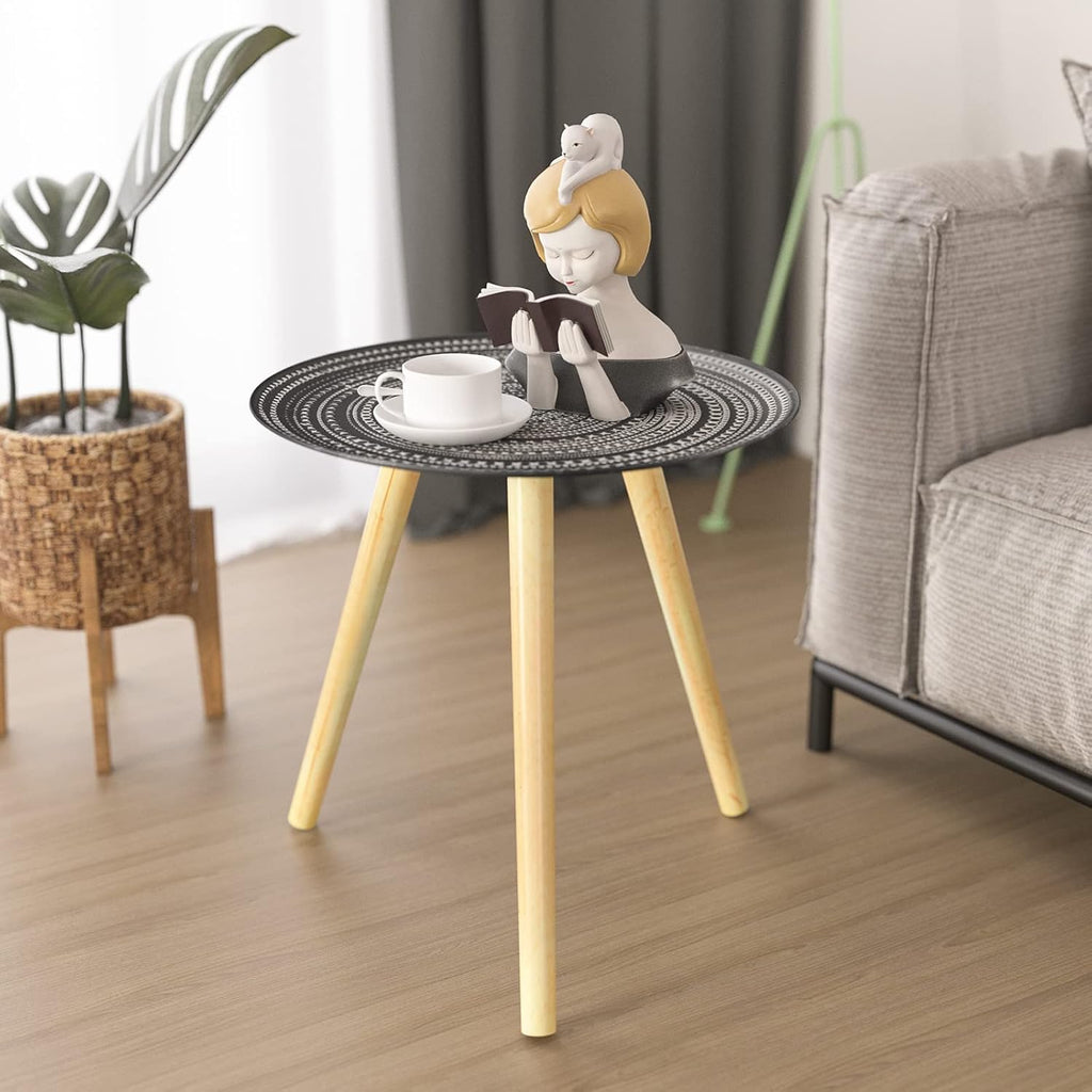 Peony Wood Side Table V621155
