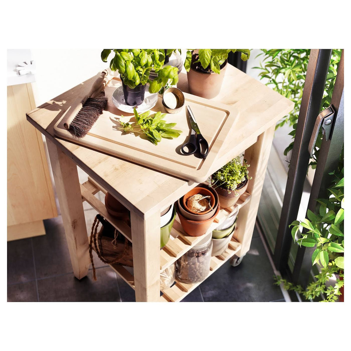 Birch Kitchen Cart Z91311