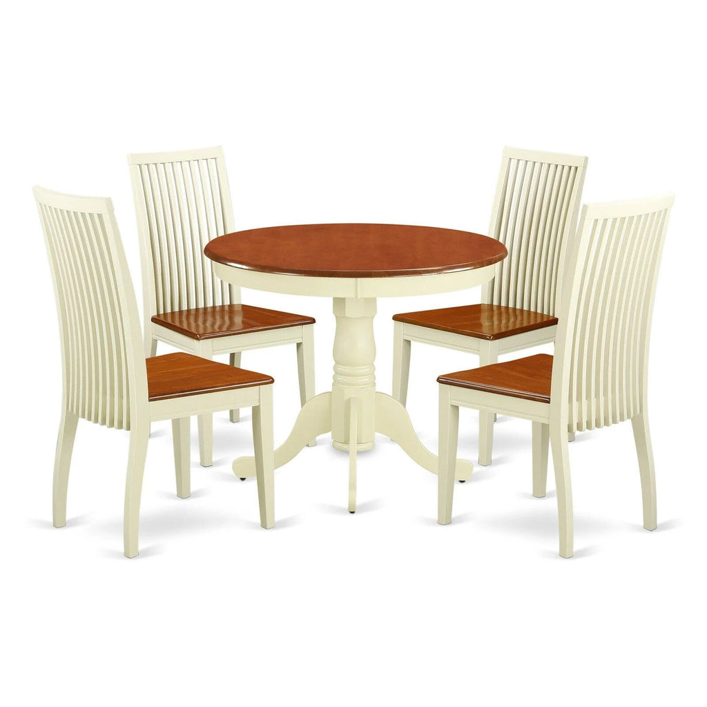 5 Piece Wood Dining Room Set I90191