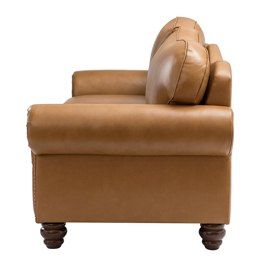 Transitional Sofa with Removable Cushions and Nailhead Trim I42774