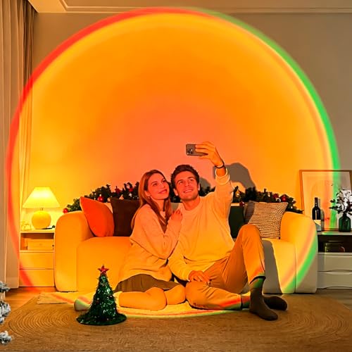 Sunset Projection Rainbow LED Lamp with USB Floor Stand W7714