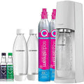 White Sparkling Water Maker Bundle with CO2, Bottles, and Flavors V40904
