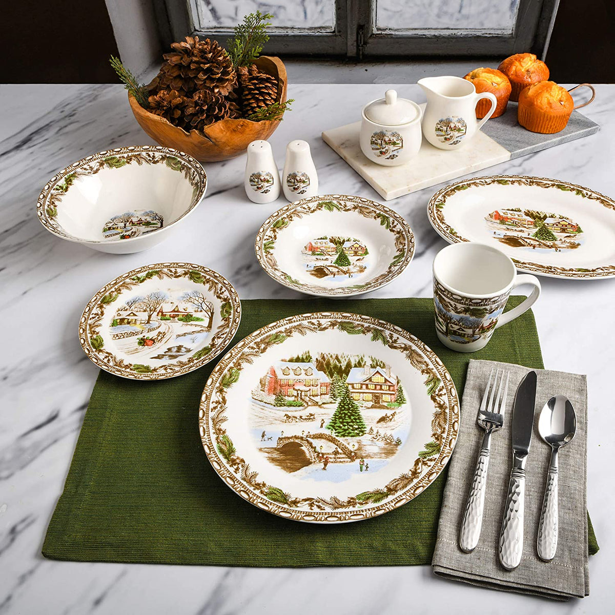 16 Piece Multicolor Dinnerware Set R38521