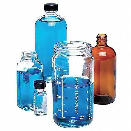 48 Pk Clear Glass 500ml Round Bottle S3004