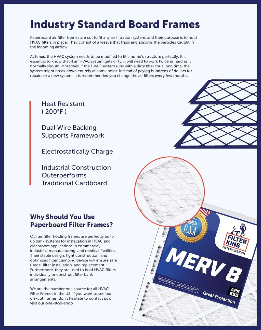 20.5x66x1 MERV 8 Pleated HVAC Air Filter 4-PACK Y53142