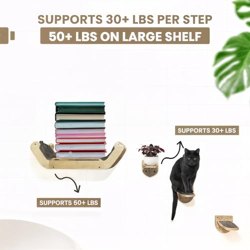 Wall Mounted Cat Furniture Set of 3 J83734