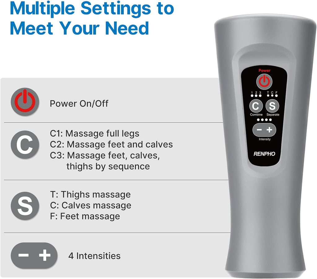Adjustable Leg Massager with 6 Modes 4 Intensities R11791