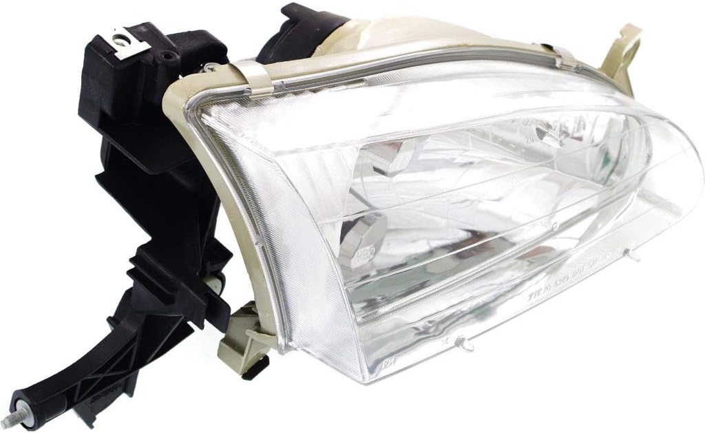 Toyota Corolla Headlight Assembly 1998 1999 2000 Driver Side with Bulbs S20586