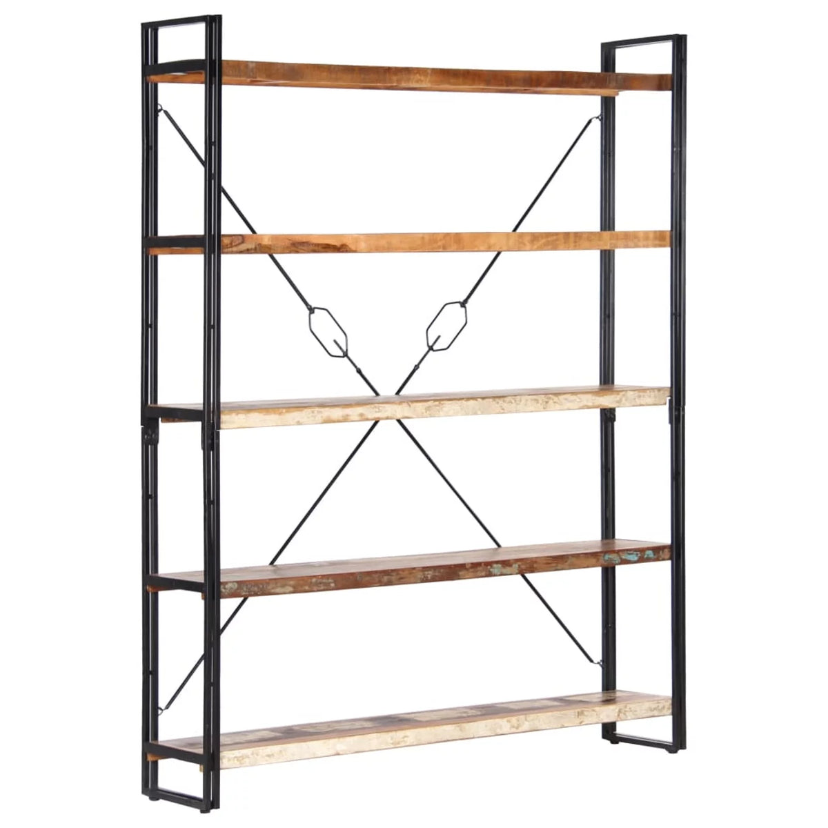 5-Tier Solid Reclaimed Wood Bookcase M83588
