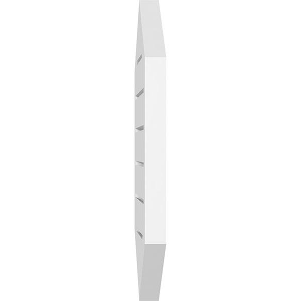 Vertical Peaked Surface Mount PVC Gable Vent O868736