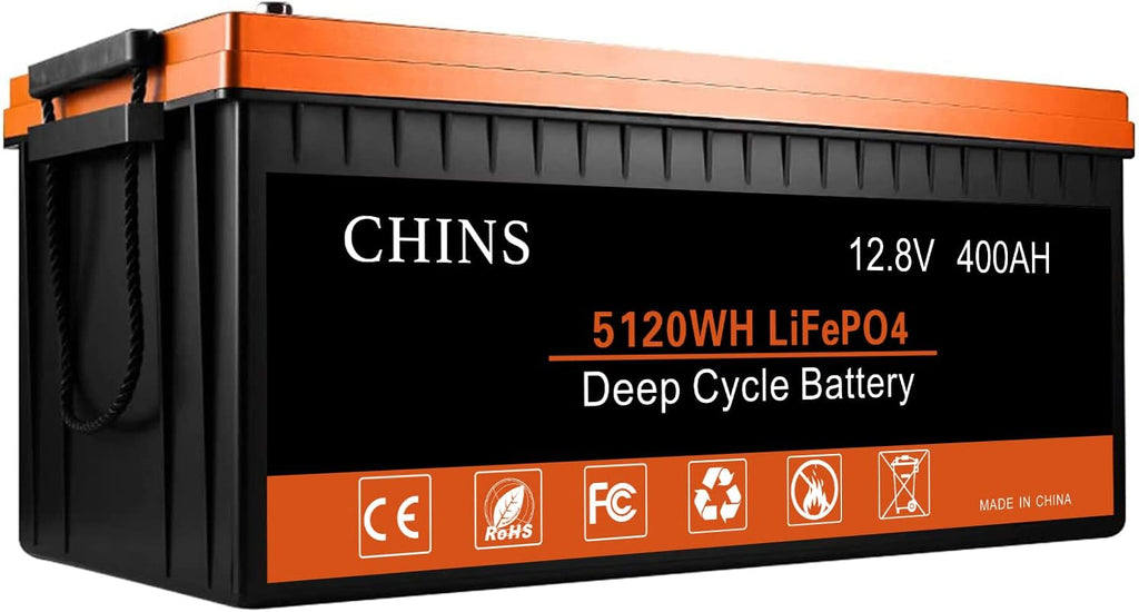 12V 400Ah LiFePO4 Lithium Battery with 250A BMS P58422
