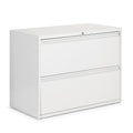 2-Drawer 36x22 Wide Lateral File Cabinet, Designer White Z2604